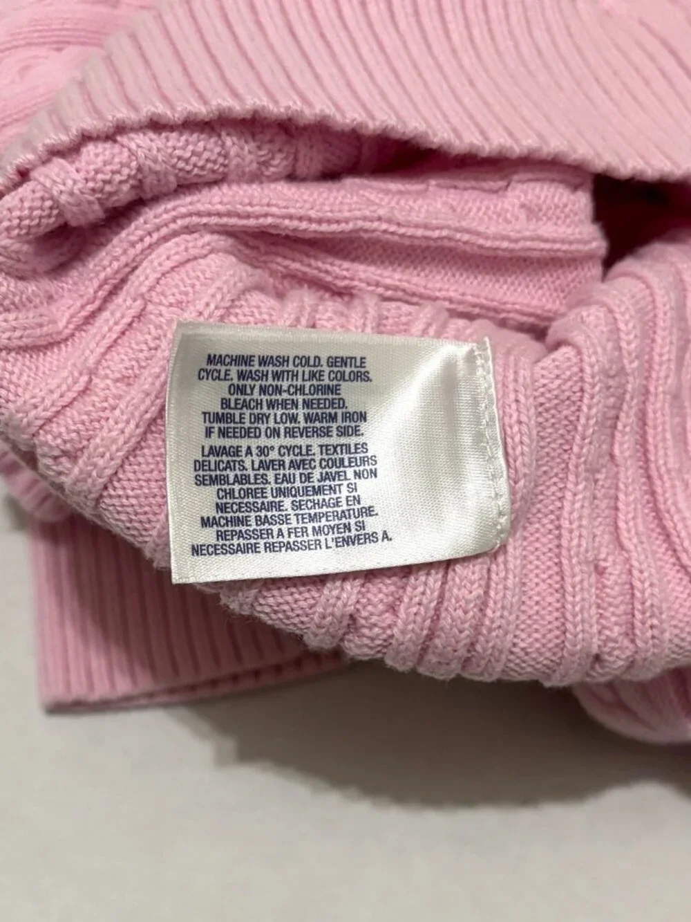 Ralph Lauren Toddler Girls Pink Cable Cardigan Size 2T
